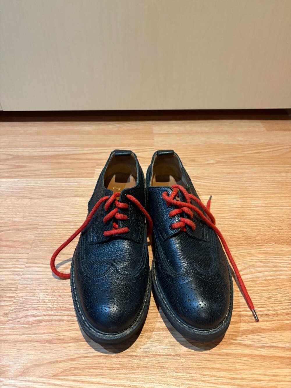Christian Louboutin Black Pebbled Leather Derby Shoes